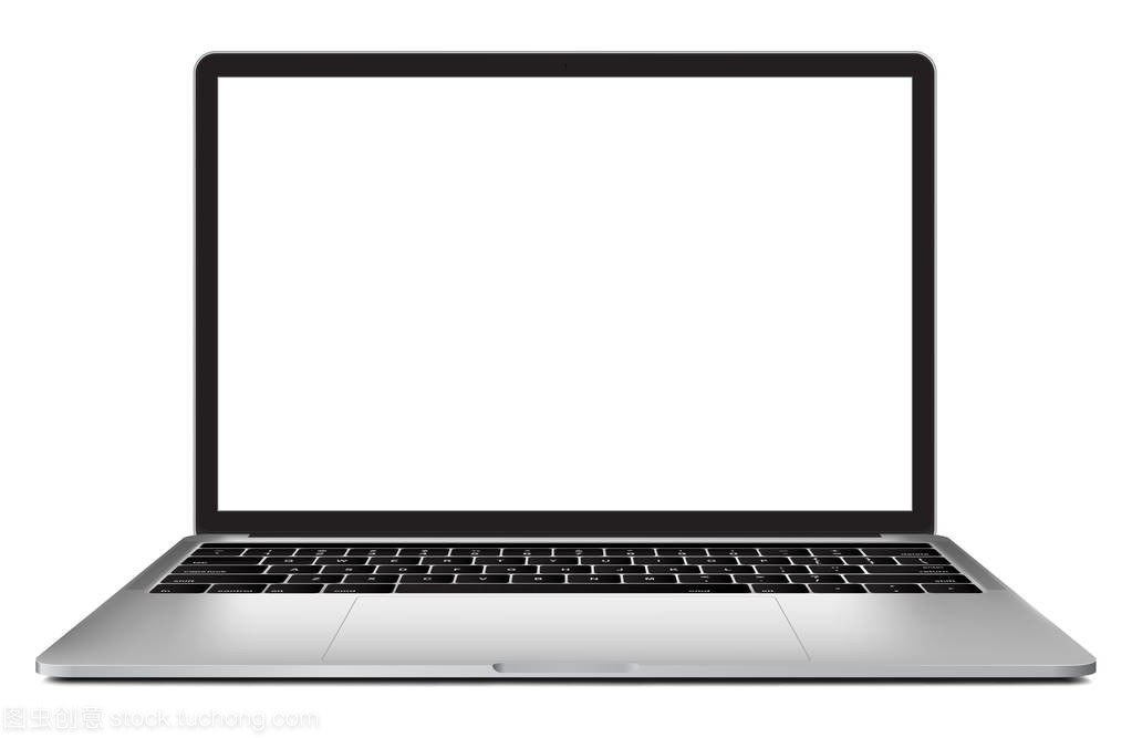 與空白屏幕的筆記本電腦 一場靜默的對話